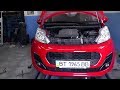 Peugeot 107.   Ремонт моей машины. Замена рулевой. Чехлы.