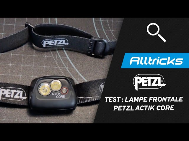 TEST PETZL Lampe frontale Actik Core et batterie Core Support Guidon Bike  Adapt - YouTube