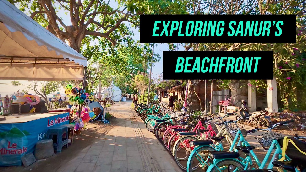 Exploring the Sanur Beachfront at Sunrise