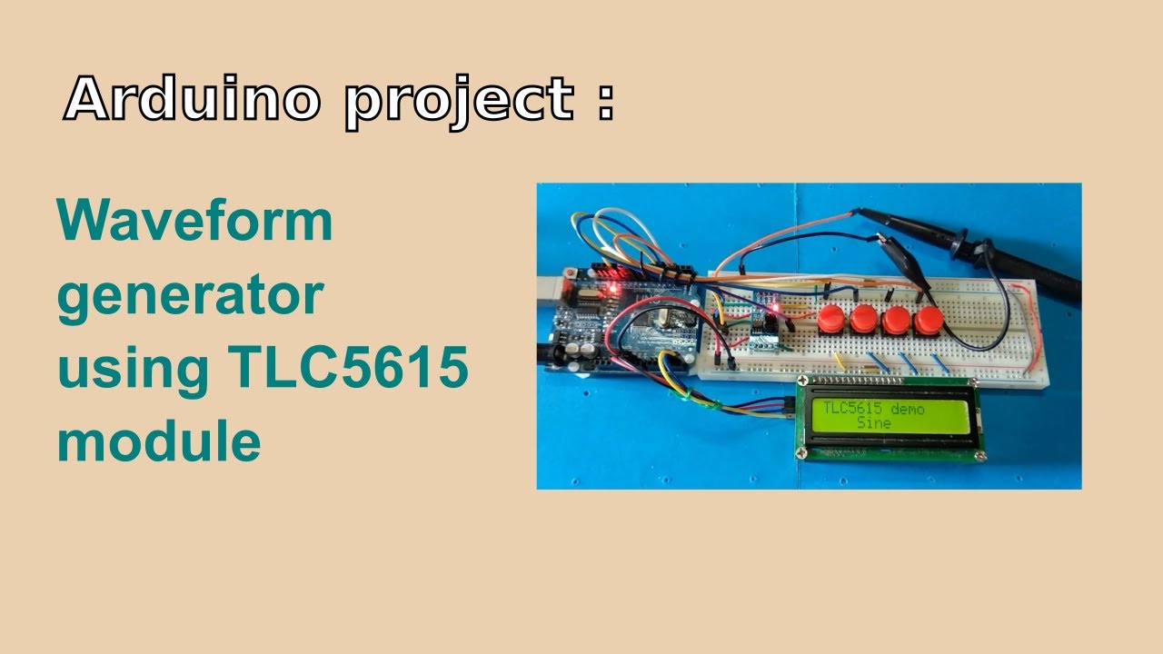 Arduino waveform generator demo - YouTube