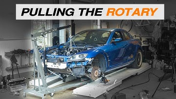 Removing the Engine from my BLOWN Mazda RX8