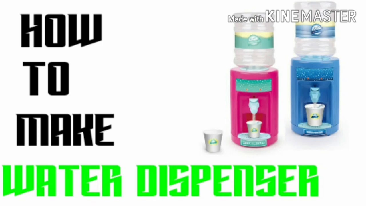 How to make mini water dispenser ? YouTube