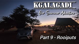 Our Kgalagadi summer: Part 9   Rooiputs, campsite review, lion roaring, first night