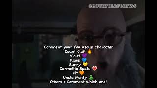 Comment Your Favorite ASOUE Character! 👇 #asoue #carmelitaspats #countolaf #fanpage