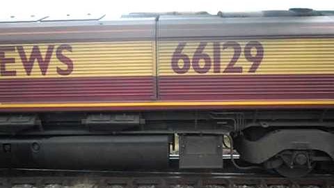 DB Schenker Class 66 66129 Departs From Didcot Yard On The 23/07/2011