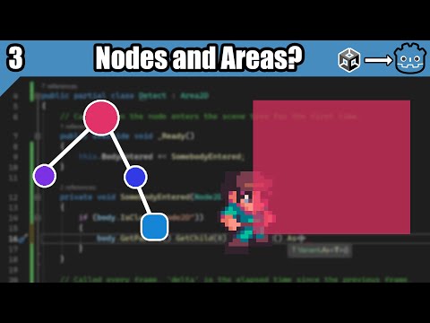 Unity Dev first Time looking at: Godot - Episode 3: Nodes & Areas