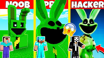 HOPPY HOPSCOTCH POPPY PLAYTIME CHAPTER 3 DEEP SLEEP HOUSE BUILD CHALLENGE - NOOB vs PRO vs HACKER /