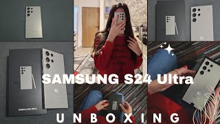 Samsung S24 Ultra Unboxing & First Look | Titanium Grey | Galaxy AI SmartPhone