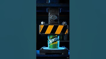 ASMR Hydraulic Press CRUSHES Frozen Sprite Can 🧊🥤#ai #asmr #asmrshorts #shortvideo  #shorts