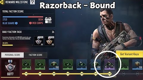 Razorback - Bound: Is The FREE Skin From The Operation Variant Event Any Good?