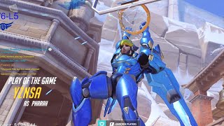 POTG! YZNSA INSANE ECHO + PHARAH GAMEPLAY OVERWATCH SEASON 26 TOP 500
