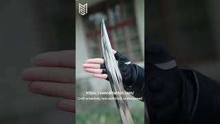 Dual-finish saber set for your collection? #swordcollection #handmadeart #chinesesword