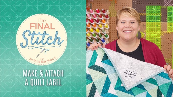 Quilty: how to make a quilt label 