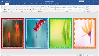 How to Make Photo Frames / Pictures with Page Borders on Selected Pages in a Microsoft Word Document screenshot 3
