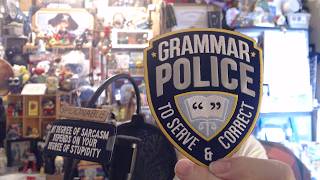 Grammar Police badge.