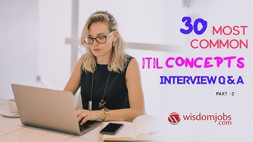TOP 15 ITIL Concepts Interview Questions and Answers 2019 Part-2 | ITIL Concepts | Wisdom Jobs