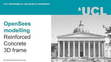 OpenSees - Reinforced Concrete 3D Model - 2 Modal, gravity and pushover analyses