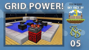 Minecraft : SkyFactory 3 : #5 - EASY GRID POWER SYSTEM! [4K]