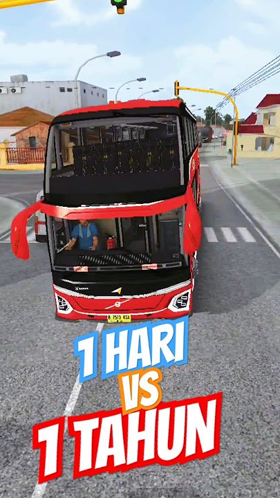1 HARI VS 1 MINGGU VS 1 BULAN VS 1 TAHUN MAIN BUSSID😎🤙 #bussid