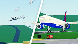 HUGE Planes vs. TRAINING CENTRE Airport in PTFS (Roblox)