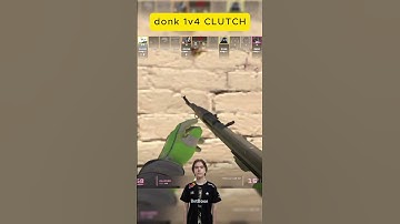 donk 1v4 clutch vs full buy 😱 | insane aim & game sense #cs2  #clutch  #donk