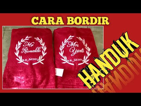 Video: Cara Menyulam Handuk Pernikahan