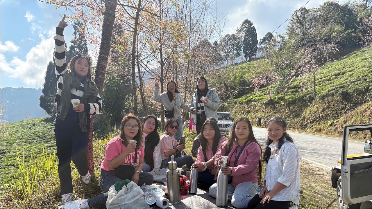 Day out with sisters #cherry blossom 🌸 # blessed day🤗