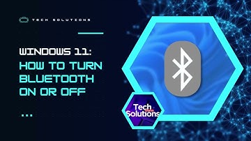 How to Turn BLUETOOTH On / Off and Remove Devices (Windows 11)