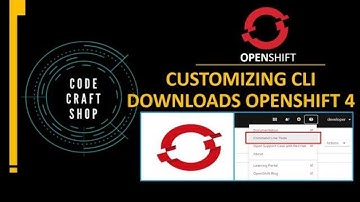 Customizing CLI downloads in openshift 4