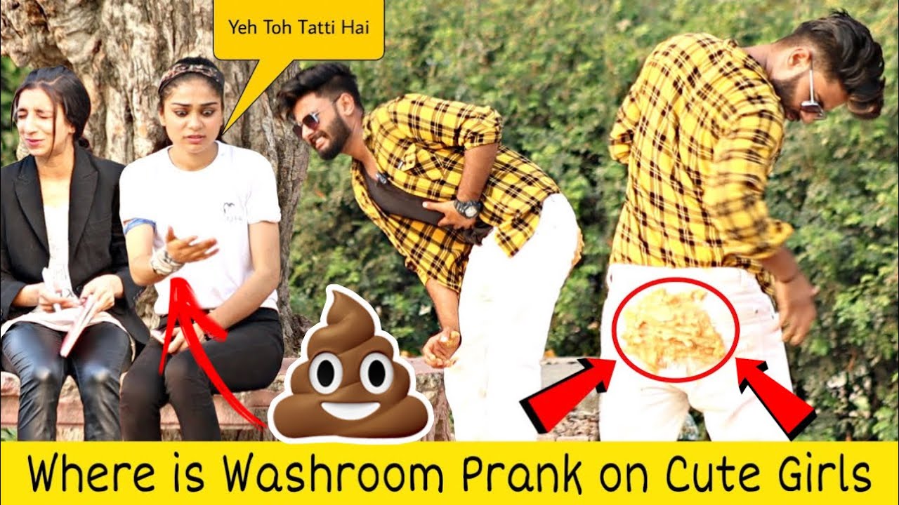 TATTI Nikal Gayi Prank on Cute Girls Where is Washroom @That Was Crazy