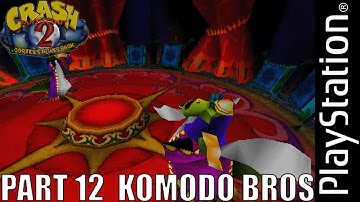 Crash Bandicoot 2: Cortex Strikes Back | Level 12 | Komodo Brothers | Boss Fight | PS1