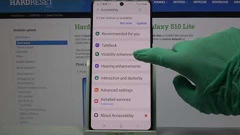 How to Activate High Contrast Text on SAMSUNG Galaxy S10 Lite – Change Text Contrast