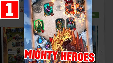 MIGHTY HEROES MULTIPLAYER PVP CARD BATTLES GAMEPLAY AND WALKTHROUGH (IOS\ANDROID) PART 1