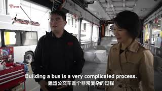 CGTN's Liu Xin visited BYD's North American headquarters