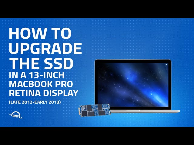 How to Upgrade the SSD in a 13-inch MacBook Pro w/ Retina display (2012–2013) MacBookPro10,2
