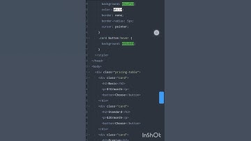 Responsive pricing table #coding #codeprojects #codeproject #programming