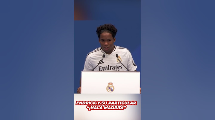 ENDRICK y su particular forma de decir el HALA MADRID