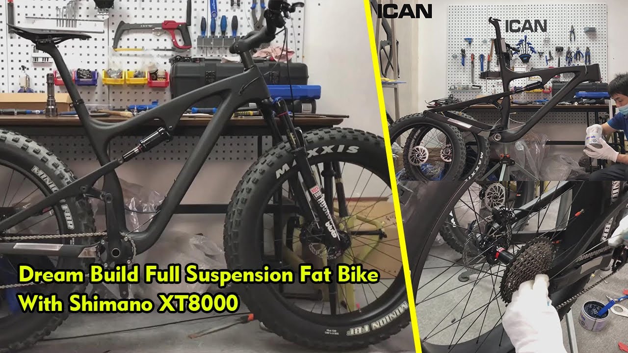 Dream Build Full Suspension ICAN SN04 Fat Bike With Shimano XT8000 