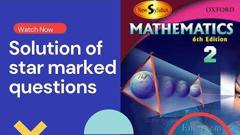 Oxford Mathematics Book 2 | Exercise 3e (Part 2)