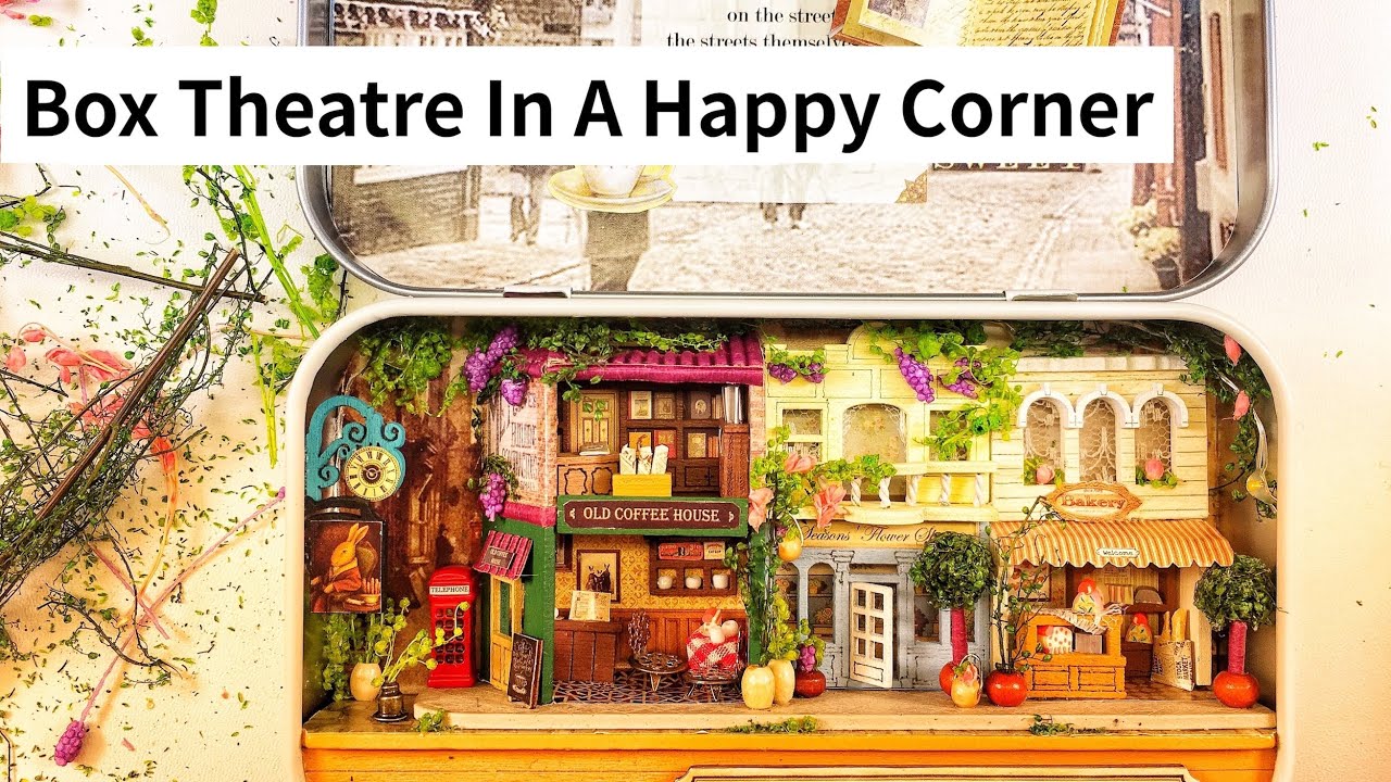 DIY Miniature Dollhouse, Box Theatre In A Happy Corner