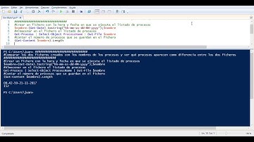 Crear un listado con los procesos que se están ejecutando en PowerShell