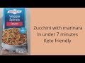 Review on Birds Eye microwave zucchini with marina #Keto#lowcarb