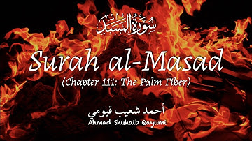 Surah al-Masad (The Palm Fiber) | Ahmad Shuhaib Qayumi | أحمد شعيب قيومي | سورة المسد #quran #allah