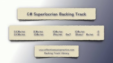 C# Superlocrian Backing Track