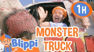 Big Trucks And Blippi | Blippi Learns Something New | Learning Videos for Kids