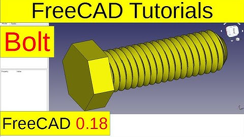 Create the bolt using FreeCAD 0.18