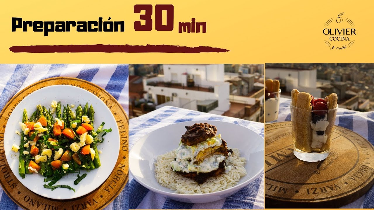 Menú rápido para HOY 💨  5 ingredientes por plato 🍽️ estilo Jamie Oliver