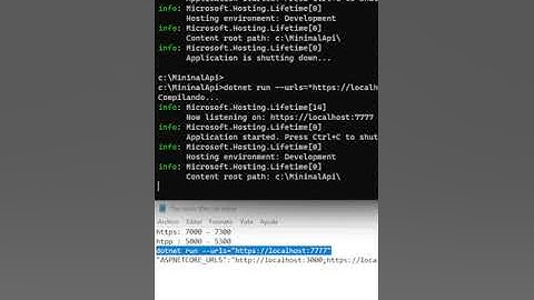 Como cambiar el puerto por default de una aplicación Web API de ASP.NET Core