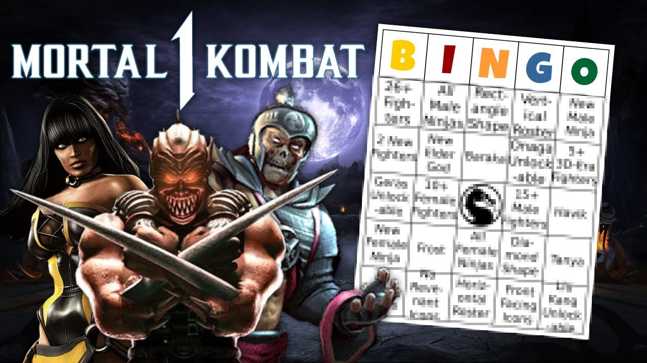 MORTAL KOMBAT 1 Roster Prediction Bingo