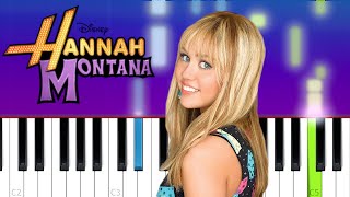 Hannah Montana - Supergirl  (Piano Tutorial)